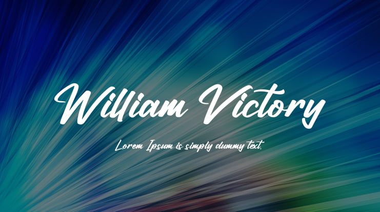William Victory Font
