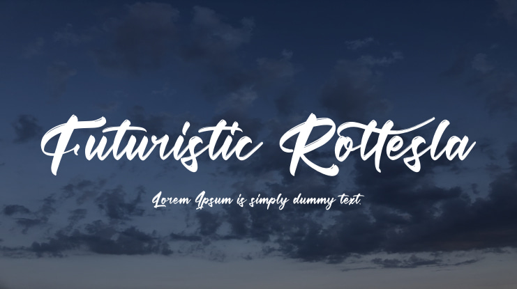 Futuristic Rottesla Font