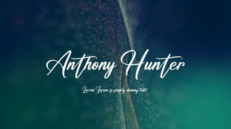 Anthony Hunter Font