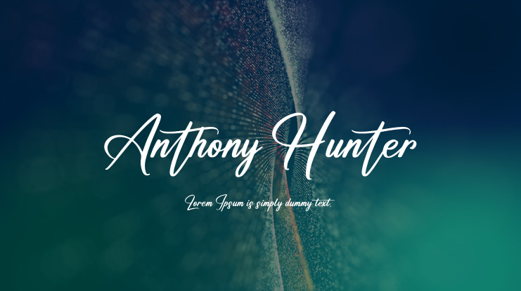 Anthony Hunter Font