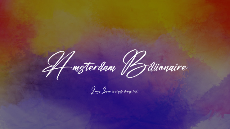 Amsterdam Billionaire Font