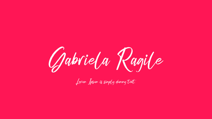 Gabriela Ragile Font