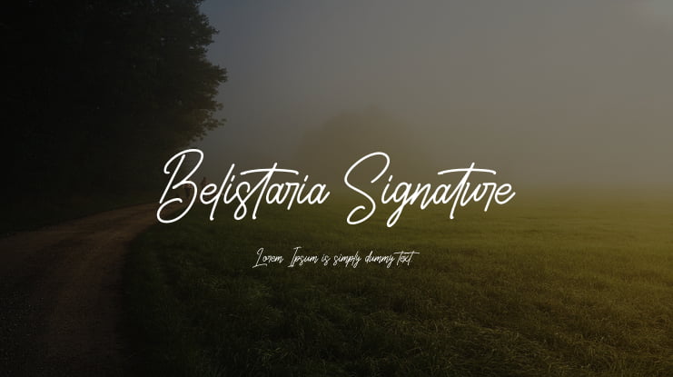 Belistaria Signature Font