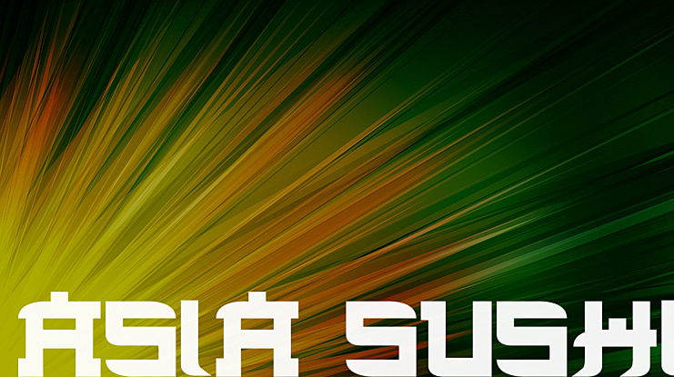 Asia Sushi Font