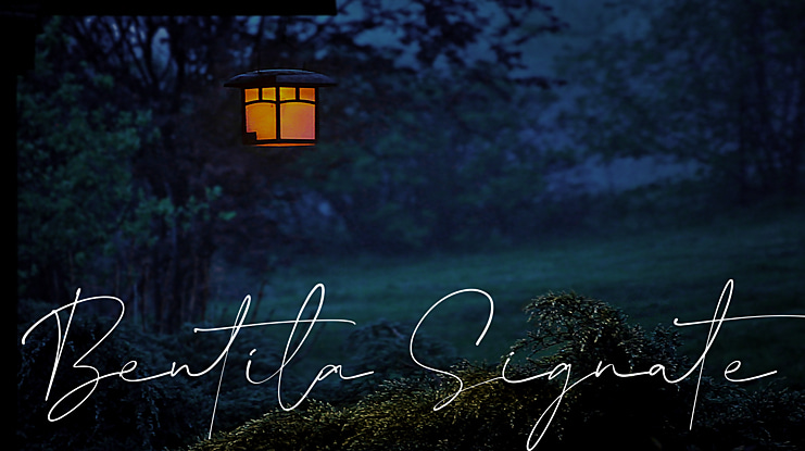 Bentila Signate Font