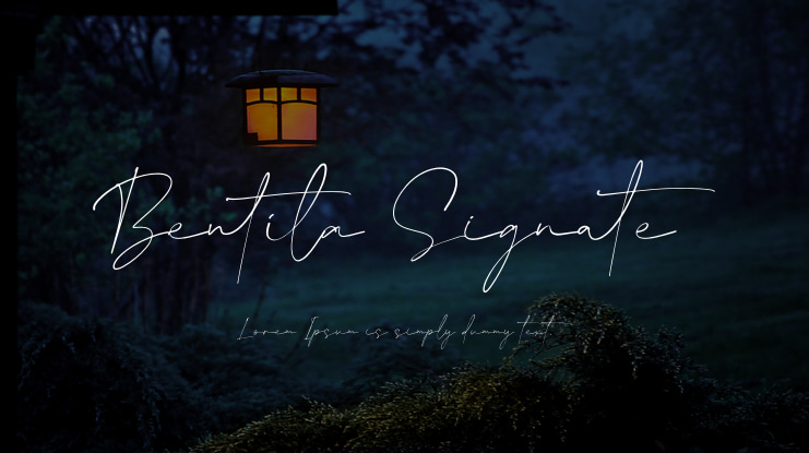 Bentila Signate Font