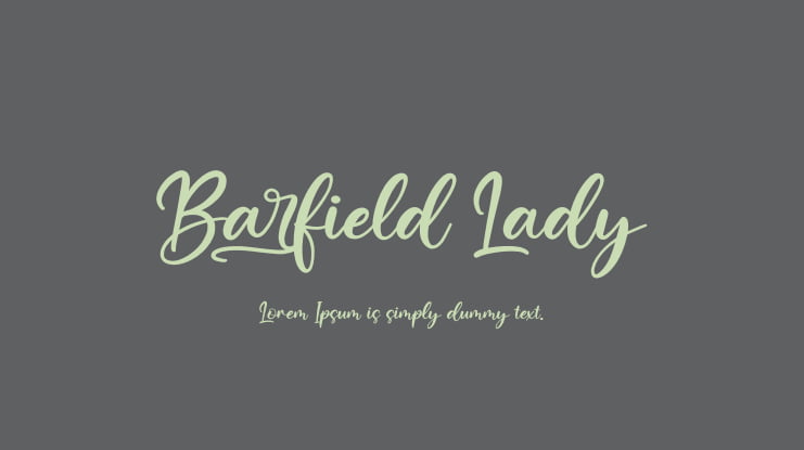 Barfield Lady Font