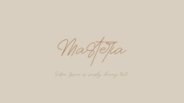 Masteria Font
