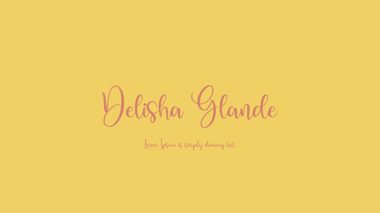Delisha Glande Font