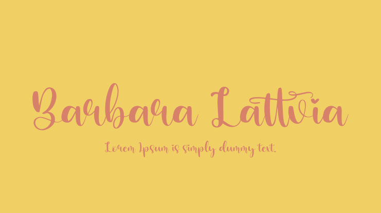 Barbara Lattvia Font