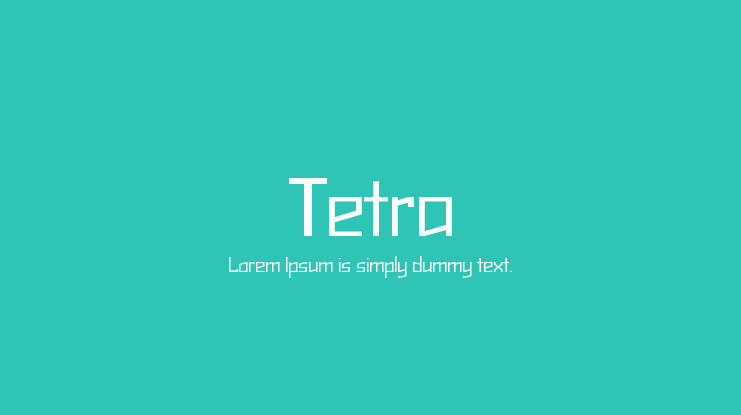 Tetra Font