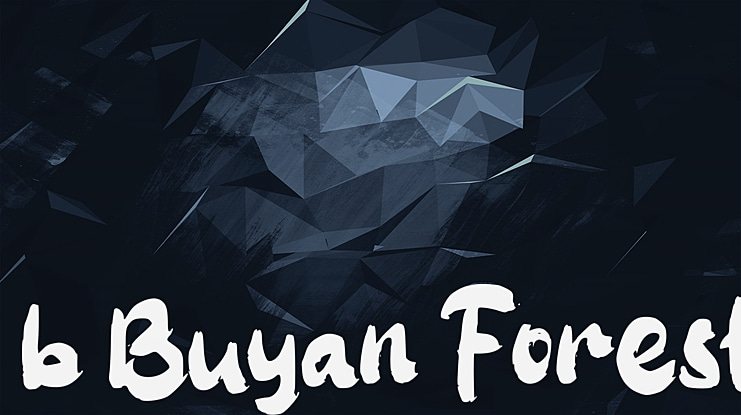 b Buyan Forest Font