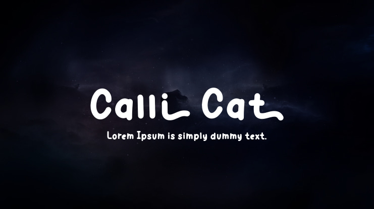 Calli Cat Font