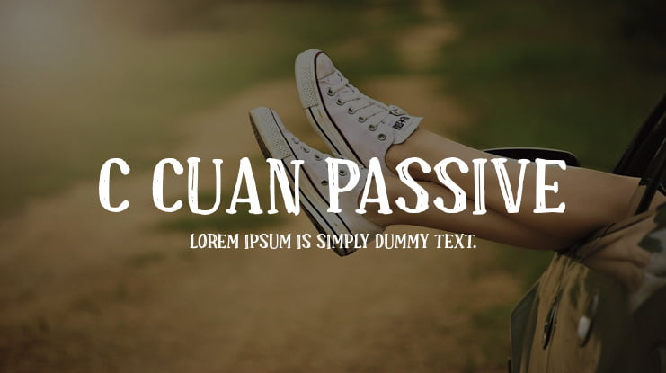 c Cuan Passive Font