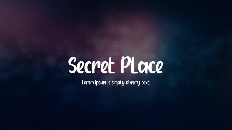 Secret Place Font