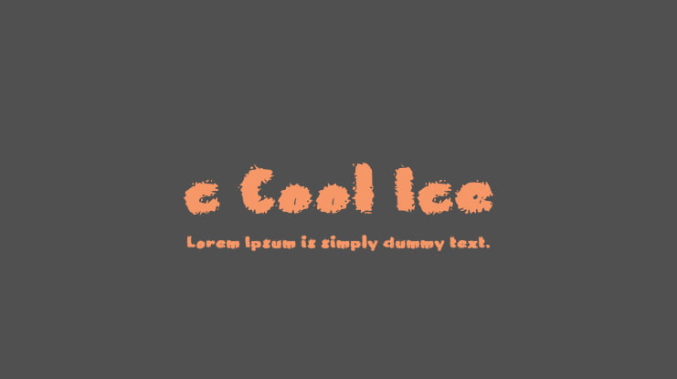 c Cool Ice Font