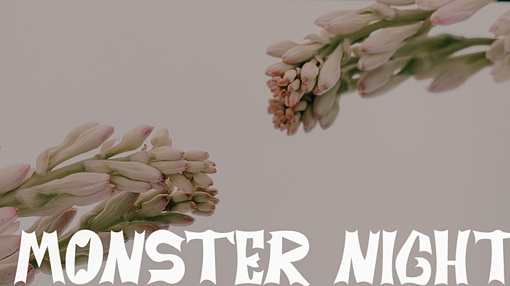 MONSTER NIGHT Font