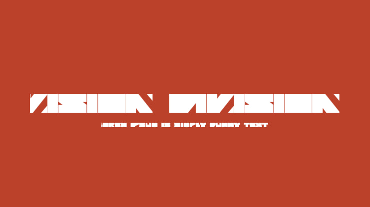 Vision Division Font