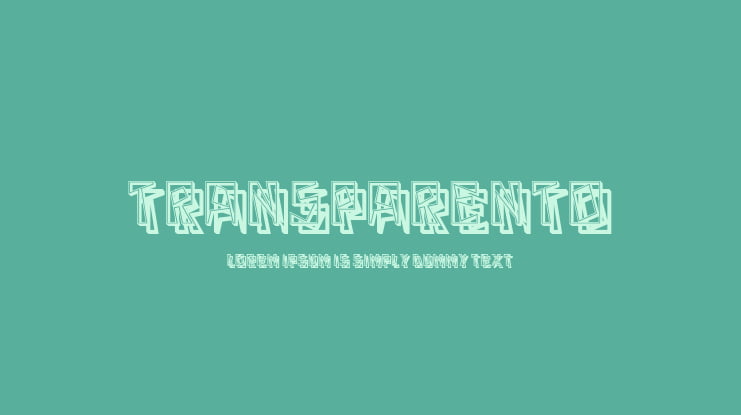 Transparento Font
