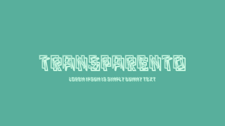 Transparento Font