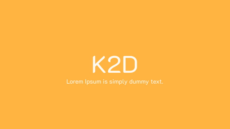 K2D Font Family