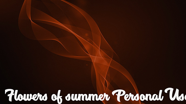 Flowers of summer Personal Use Font