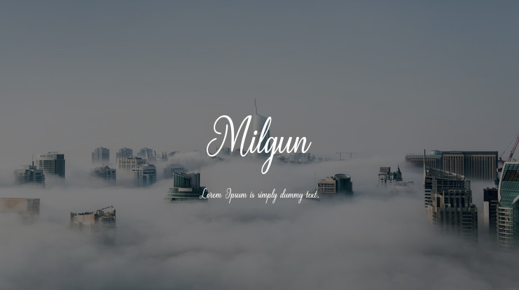 Milgun Font