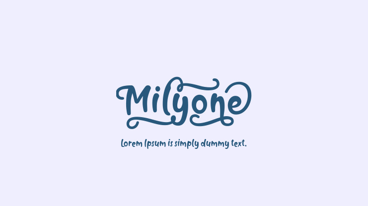 Milyone Font
