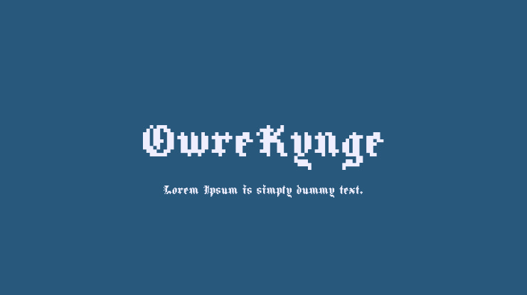 OwreKynge Font