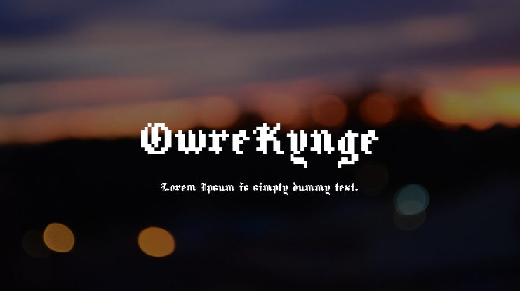 OwreKynge Font