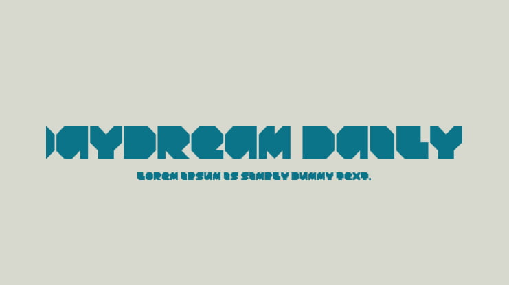 Daydream Daily Font