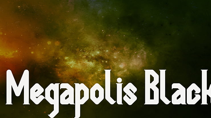 Megapolis Black Font