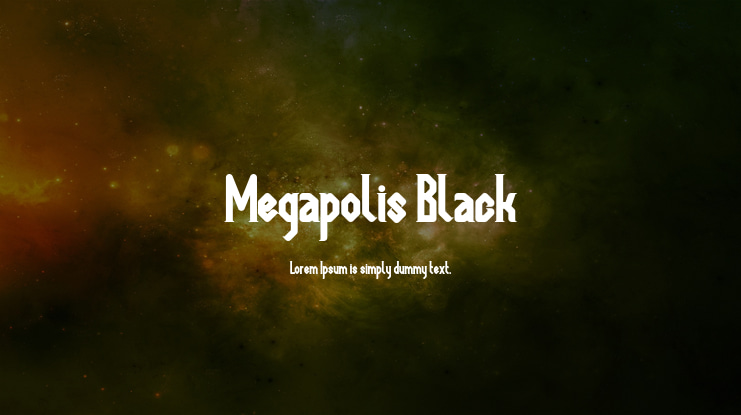 Megapolis Black Font