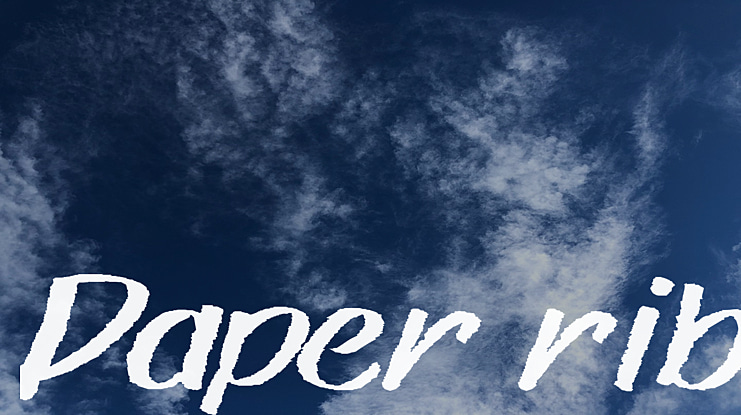 Paper rib Font Family