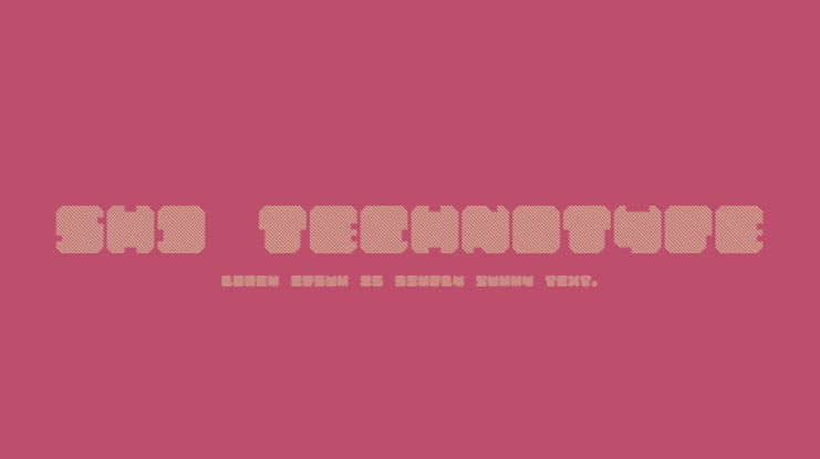 SHD TechnoType Font Family
