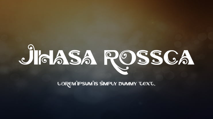JIHASA ROSSCA Font