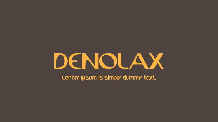 DENOLAX Font