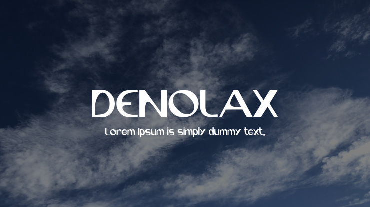 DENOLAX Font
