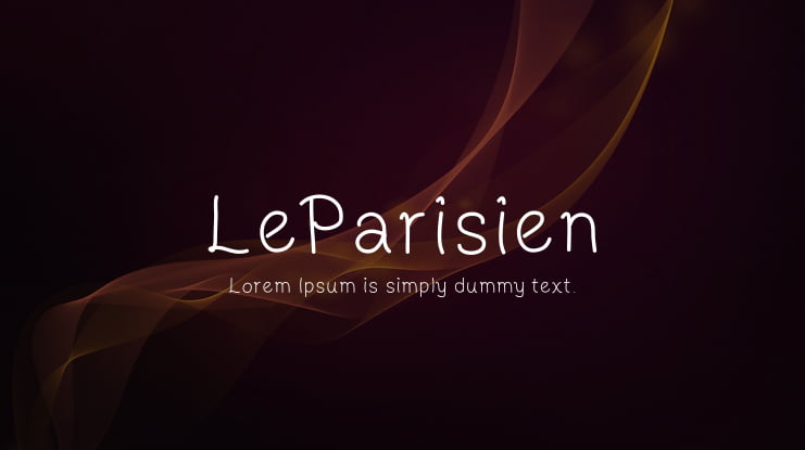 LeParisien Font