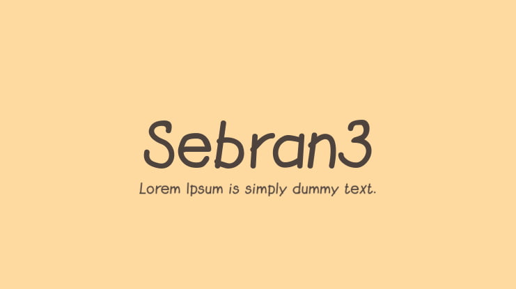 Sebran3 Font