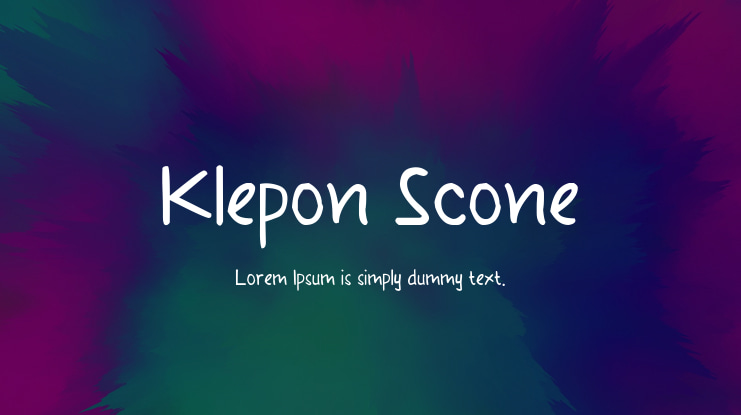 Klepon Scone Font