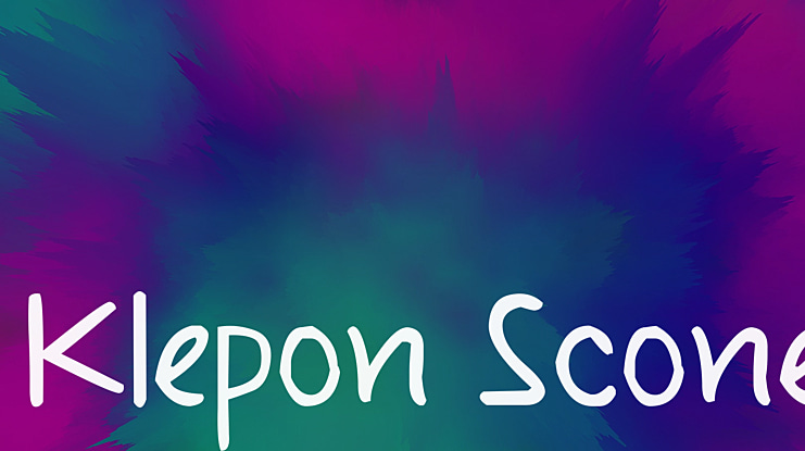 Klepon Scone Font