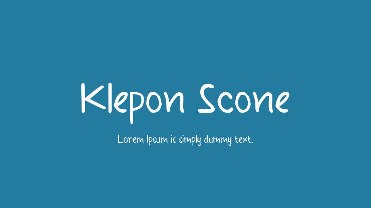 Klepon Scone Font