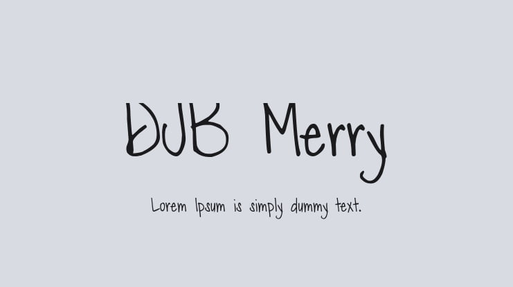 DJB Merry Font