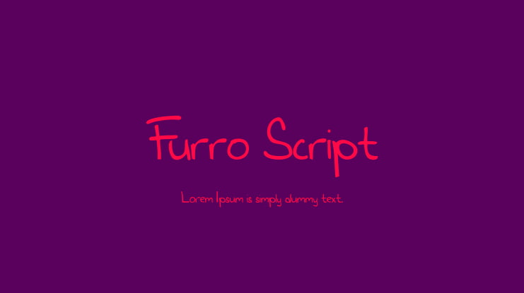 Furro Script Font