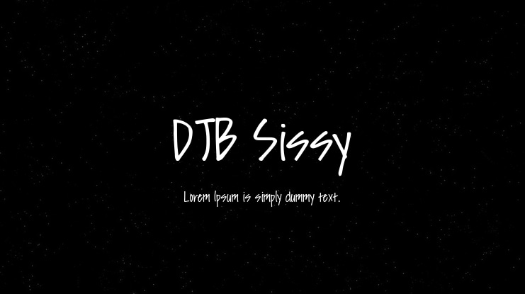 DJB Sissy Font