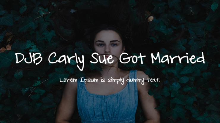 DJB Carly Sue Got Married Font