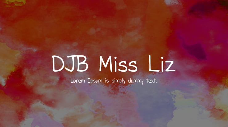 DJB Miss Liz Font