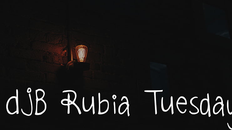 DJB Rubia Tuesday Font