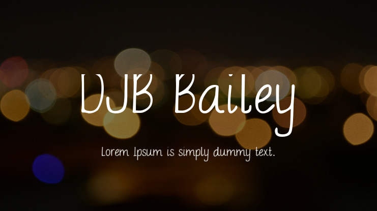 DJB Bailey Font